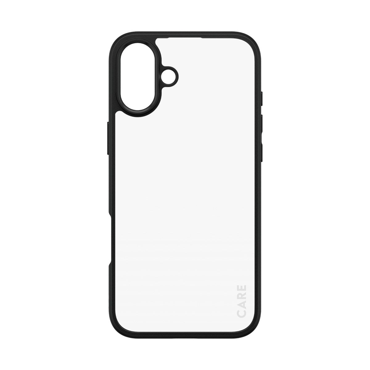 CARE by PanzerGlass® Urban Combat Case Transparent m. Sort Ramme iPhone 16 Plus